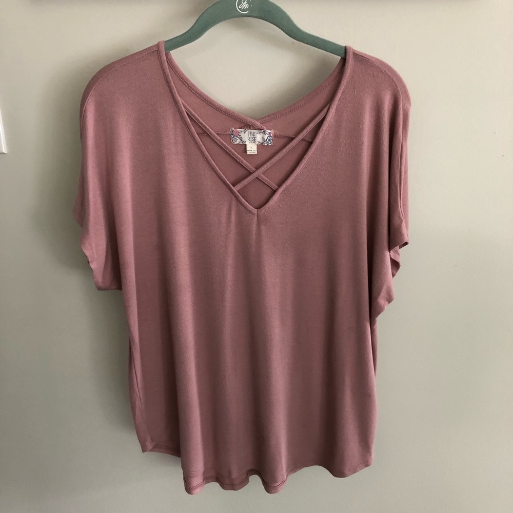 Pink Rose large shirt